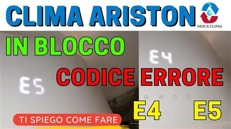 condizionatore zephir errore e4